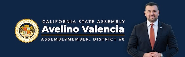 Assemblymember Avelino Valencia, District 68