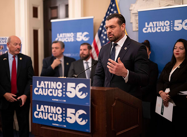 Press conference announcing the priorities of the California Latino Legislative Caucus