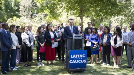 Latino-Identity Caucus End Immigration Raids Press Conference